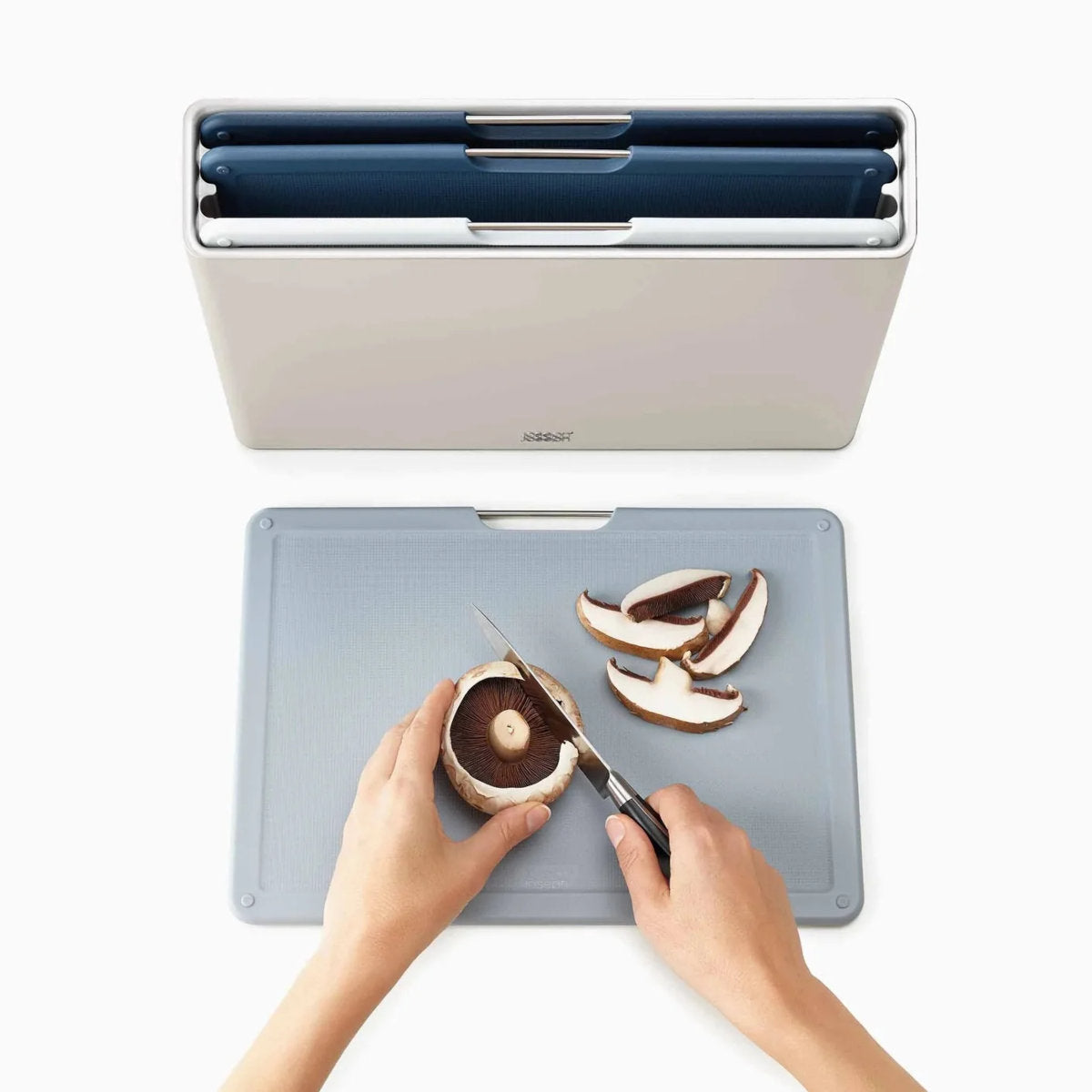 Joseph Joseph Folio Cutting Board Blue Large 4 Piece Set | Minimax