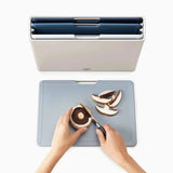 Joseph Joseph Folio Cutting Board Blue Large 4 Piece Set | Minimax
