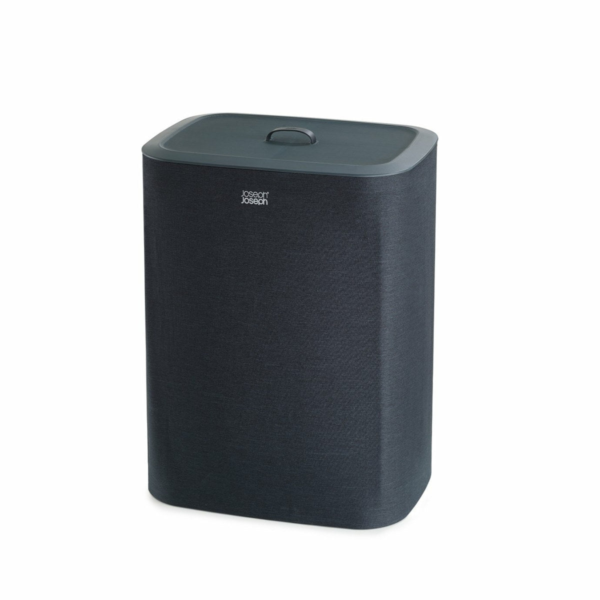 Joseph Joseph Tota laundry separation basket in black with dual compartments