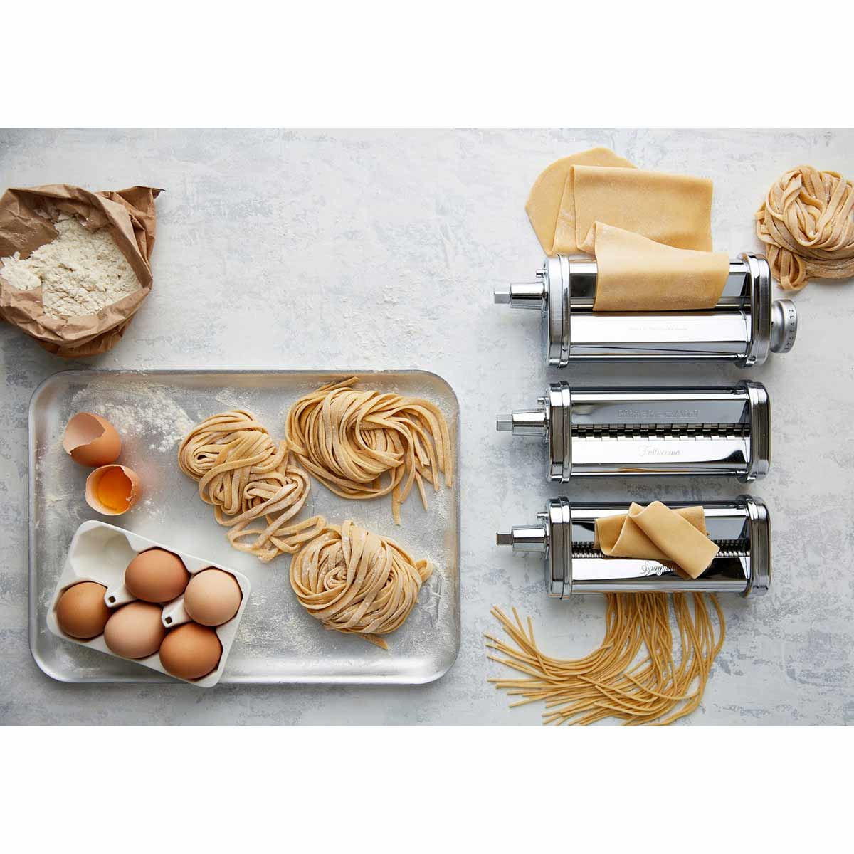 KSMPRA by KitchenAid - 3-Piece Pasta Roller & Cutter Set