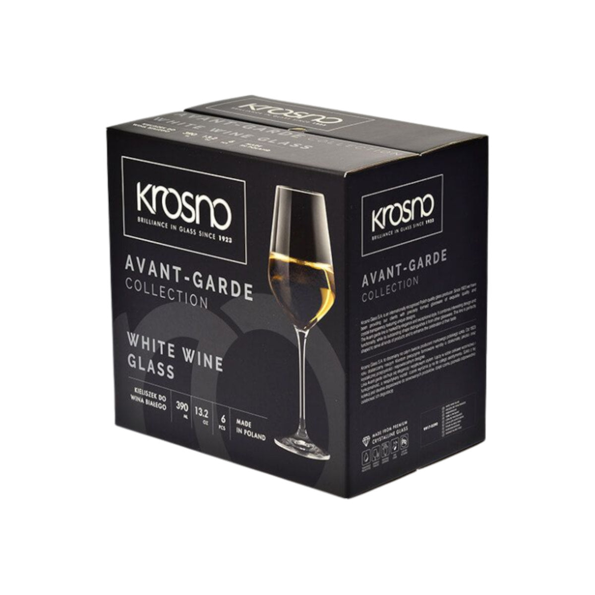 Krosno Avant Garde Wine Glasses 390ml (Set of 6) | Minimax