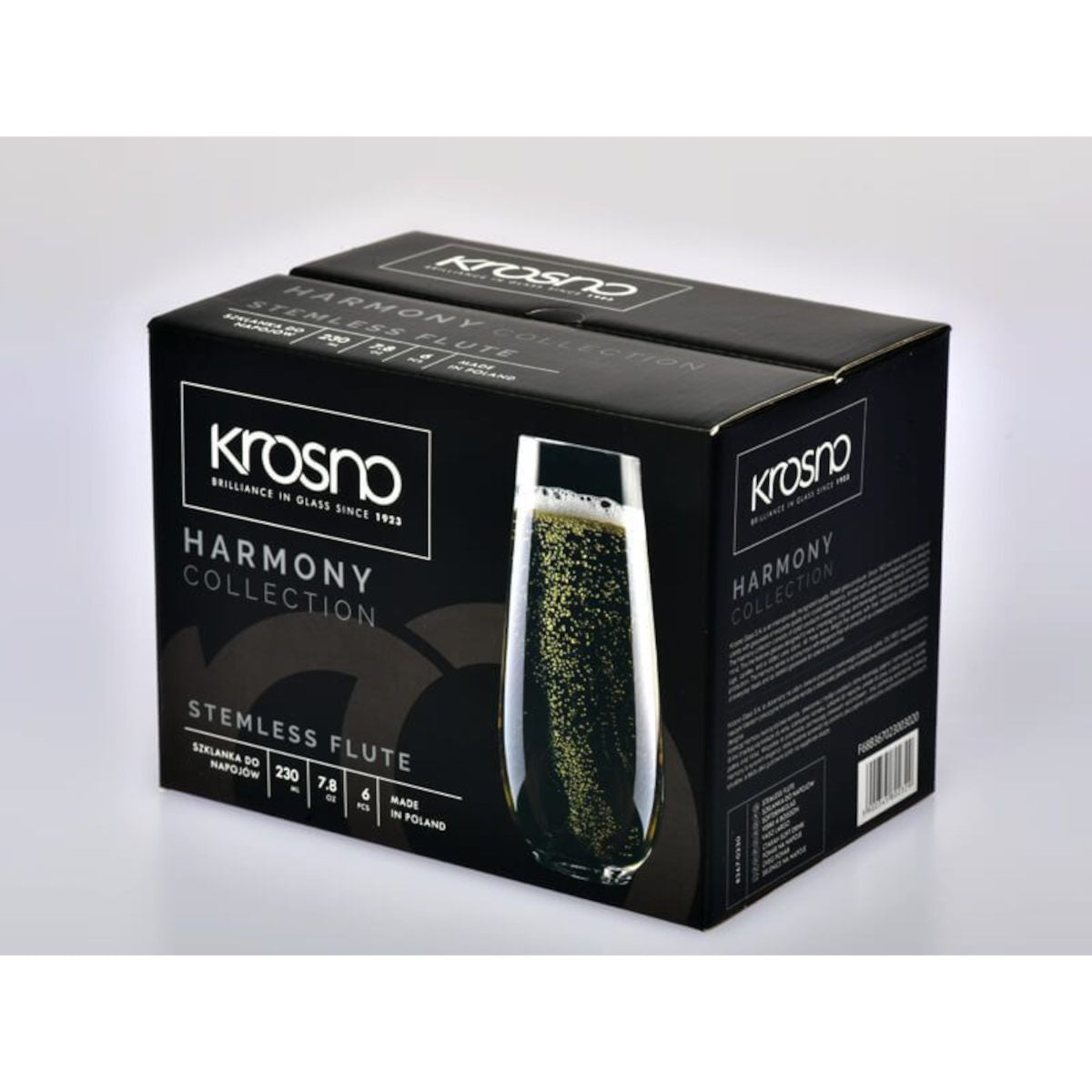 Krosno Harmony Stemless Flutes 230ml (Set of 6) | Minimax