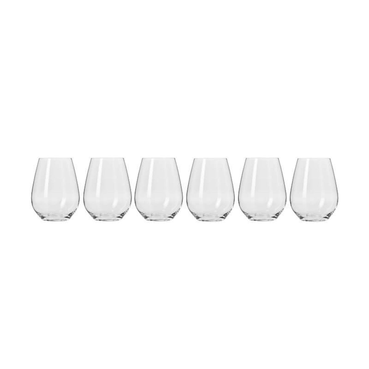 Krosno Harmony Stemless Wine Glasses 400ml (Set of 6) | Minimax