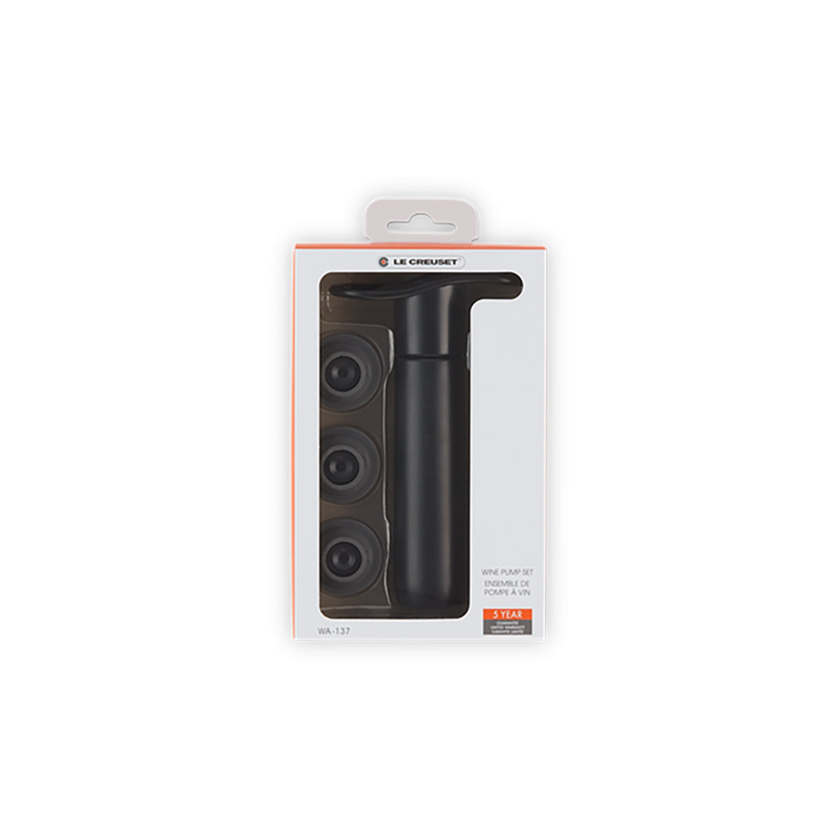 Le Creuset Wine Pump with Stoppers Black | Minimax