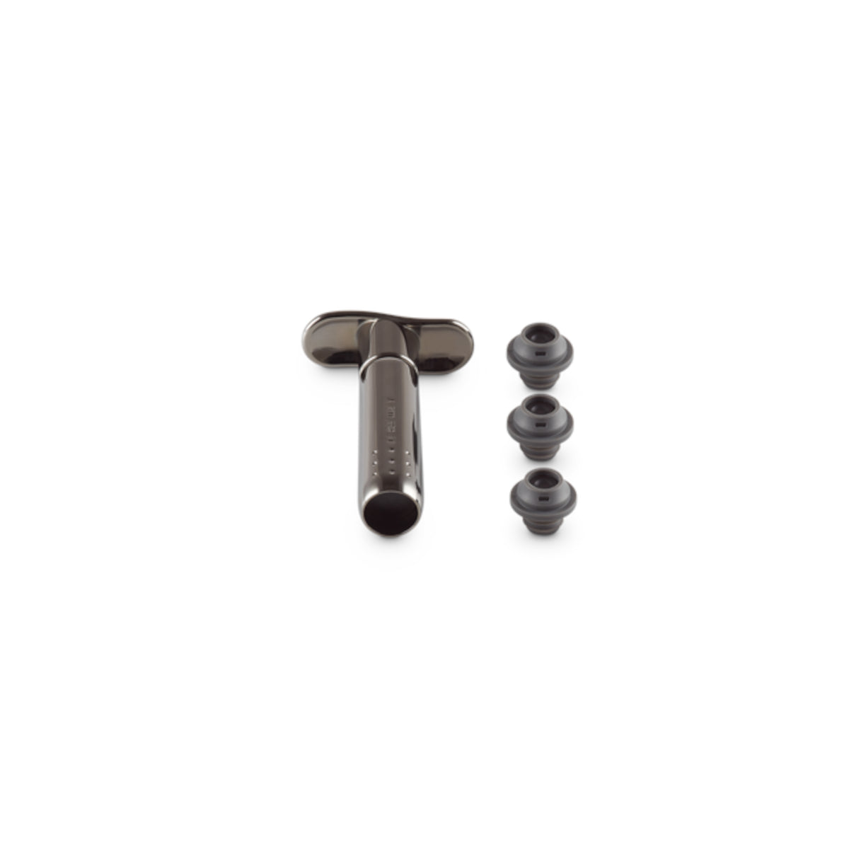 Le Creuset WA 137 Wine Pump with Stoppers Black Nickel | Minimax