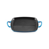 Le Creuset Signature Cast Iron Shallow Rectangular Grill Azure 30cm | Minimax