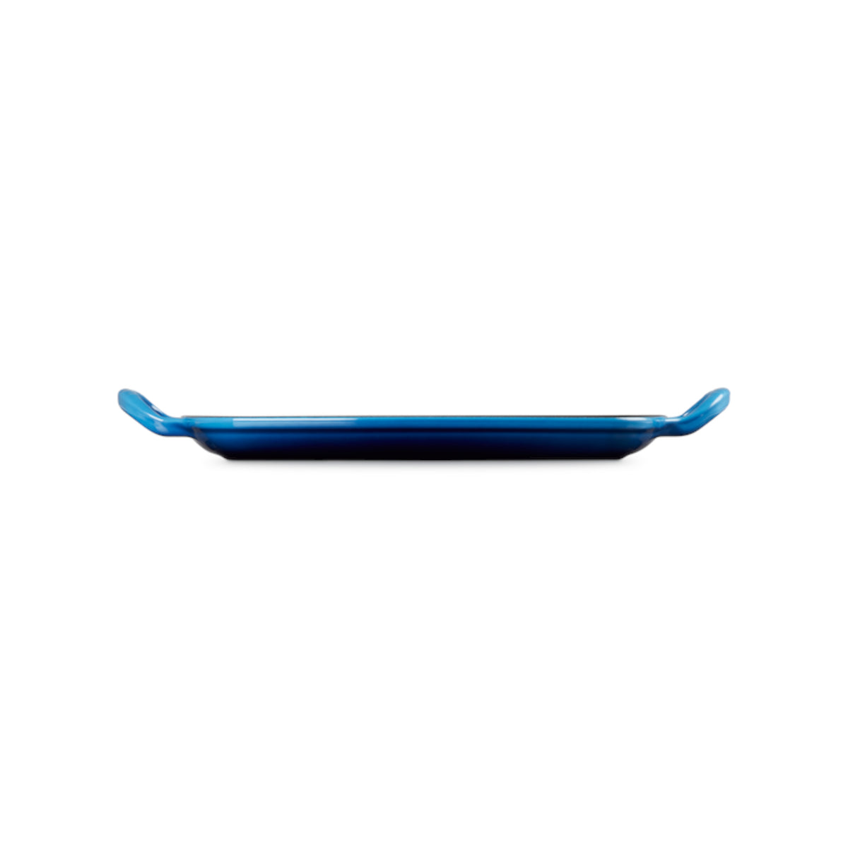 Le Creuset Signature Cast Iron Shallow Rectangular Grill Azure 30cm | Minimax