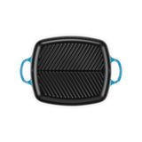Le Creuset Signature Cast Iron Shallow Rectangular Grill Azure 30cm | Minimax