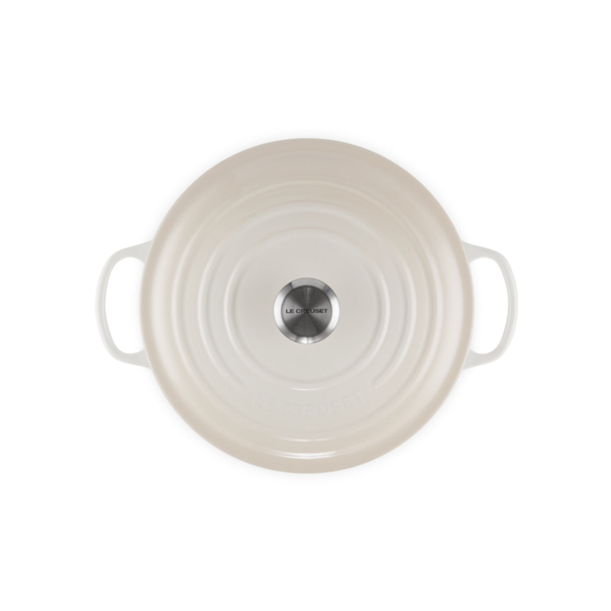Le Creuset Signature Cast Iron Round Casserole Meringue 28cm (6.7L) | Minimax