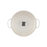Le Creuset Signature Cast Iron Round Casserole Meringue 28cm (6.7L) | Minimax