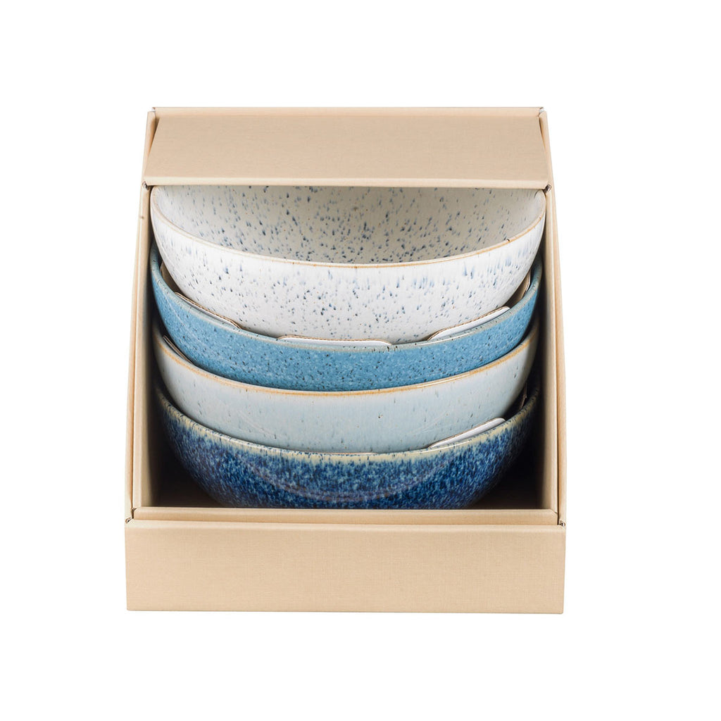 Denby Studio Cereal Bowls Blue 17cm (Set of 4) | Minimax