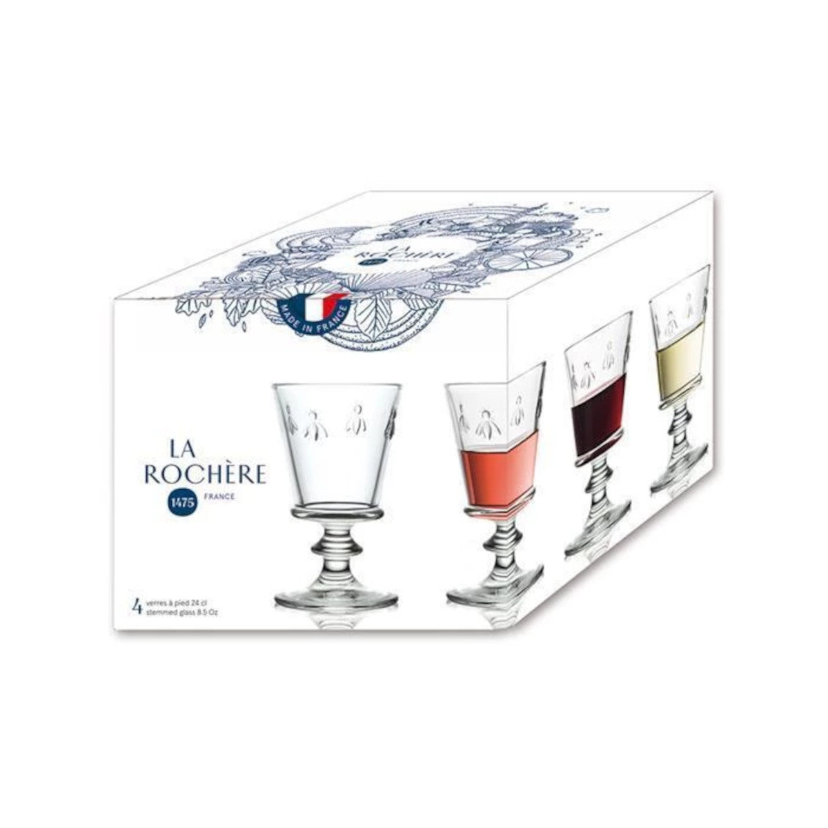 La Rochere Bee Wine Glasses Set of 4 | Minimax