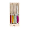 Laguiole Jean Dubost Table Knives Mixed Colour Set of 6 | Minimax