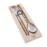 Jean Dubost Maison Salad Server Light Horn Set of 2 | Minimax