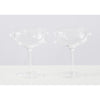 Maison Balzac Pomponette Champagne Coupe Glasses Clear 125ml (Set of 2) | Minimax
