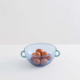 Maison Balzac Happy Serving Bowl Azure with Teal handle 1.7L | Minimax