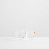 Maison Balzac Pomponette Gobelets Clear & Multi 450ml (Set of 2) | Minimax