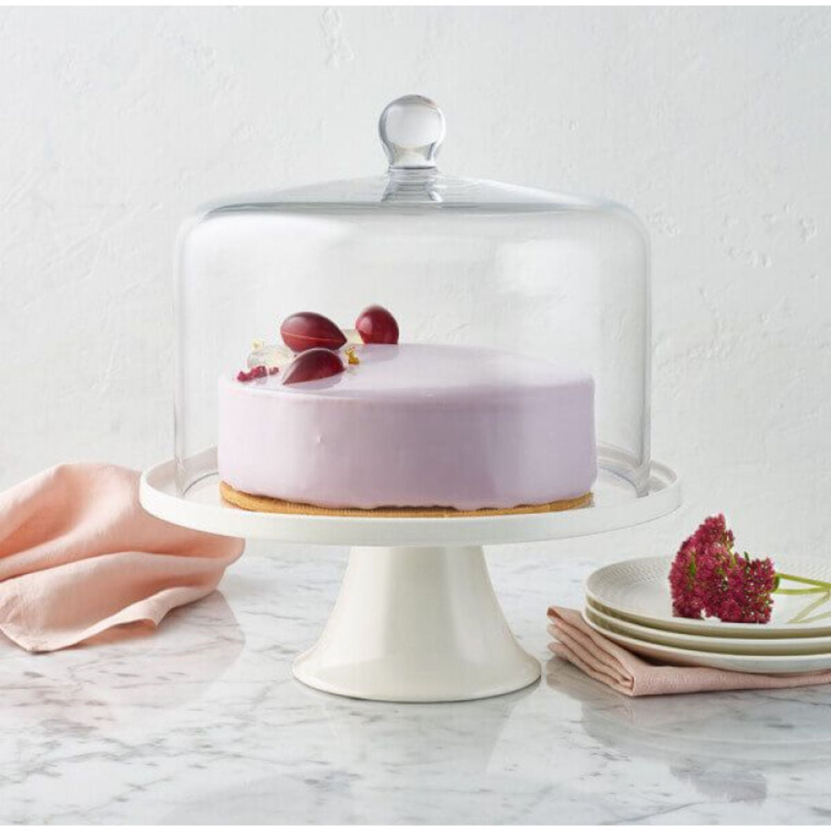Maxwell & Williams Diamante Straight Sided Cake Dome 26x20cm | Minimax