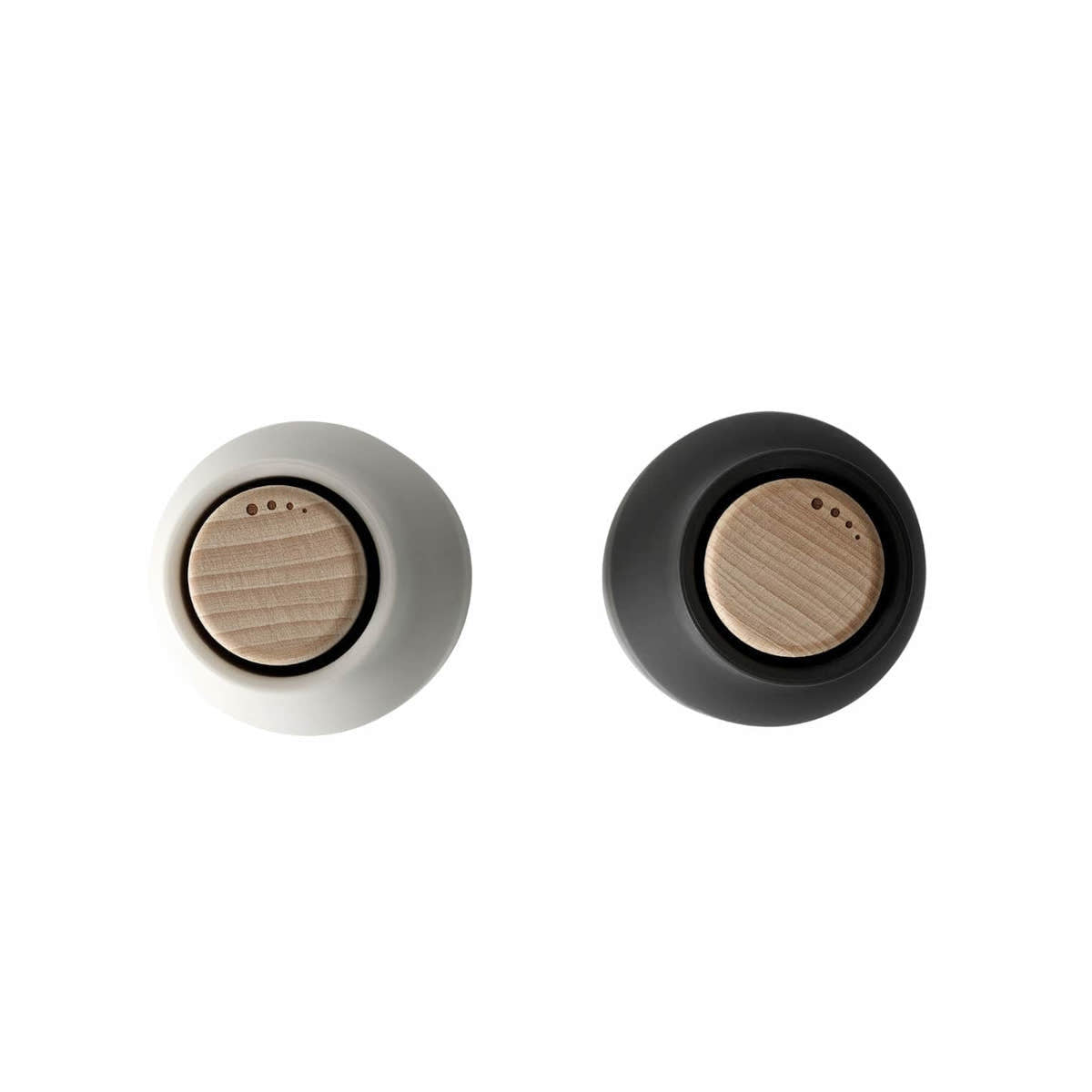 Menu 2 Pack Bottle Grinders Beech Top Ash & Carbon | Minimax