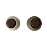 Menu 2 Pack Bottle Grinders with Walnut Top Hunting Green & Beige | Minimax