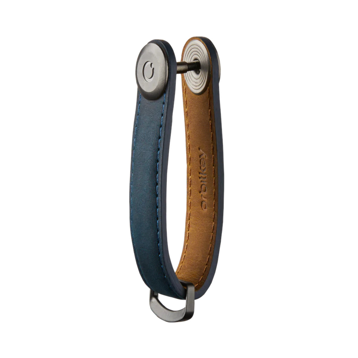 Orbitkey Crazy Horse Leather Key Organiser Marine Blue | Minimax