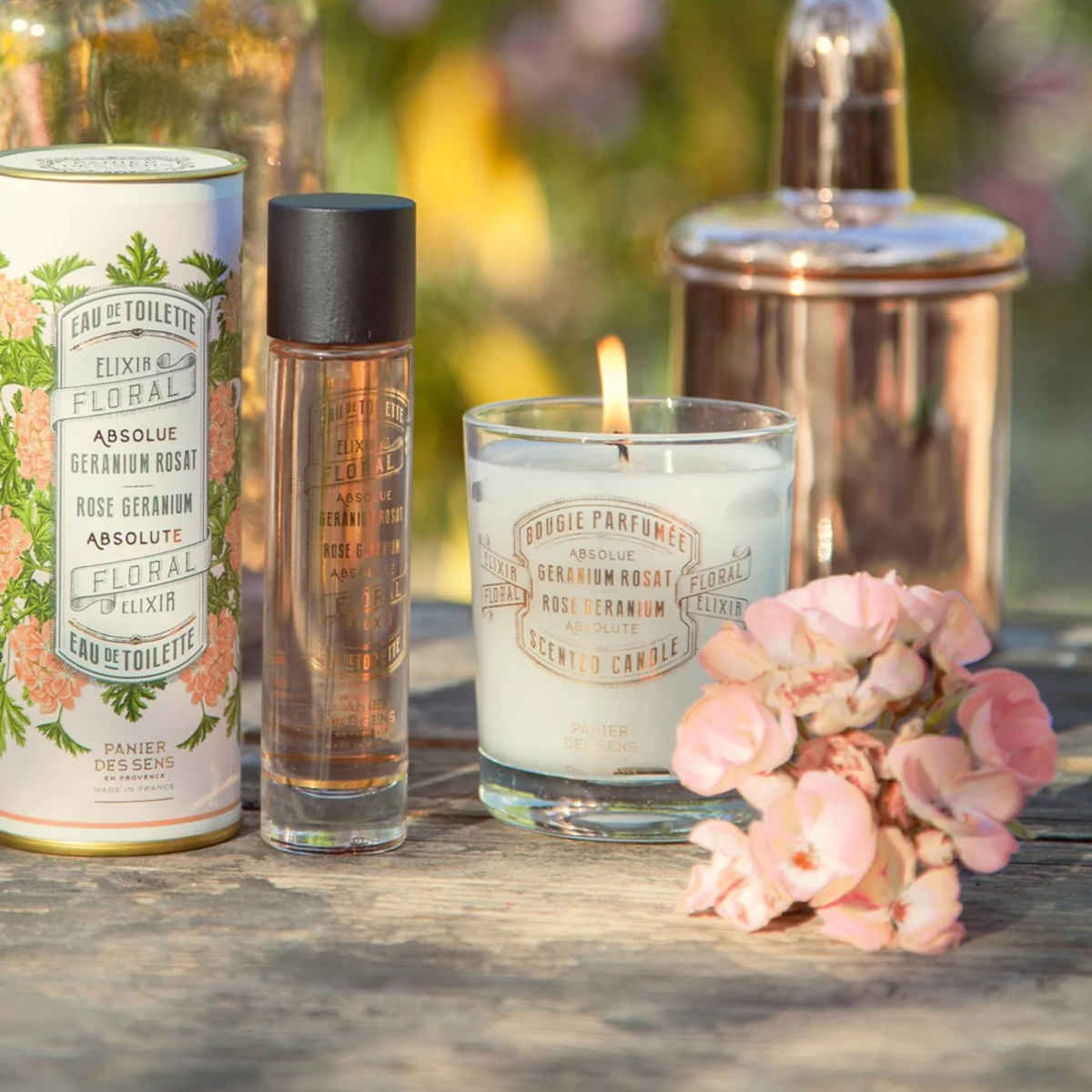 Panier Des Sens Rose Geranium Candle 180g | Minimax