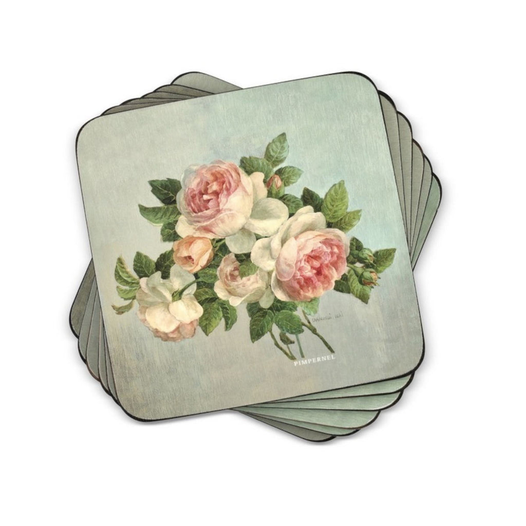 Pimpernel Antique Rose Coasters Set of 6 | Minimax