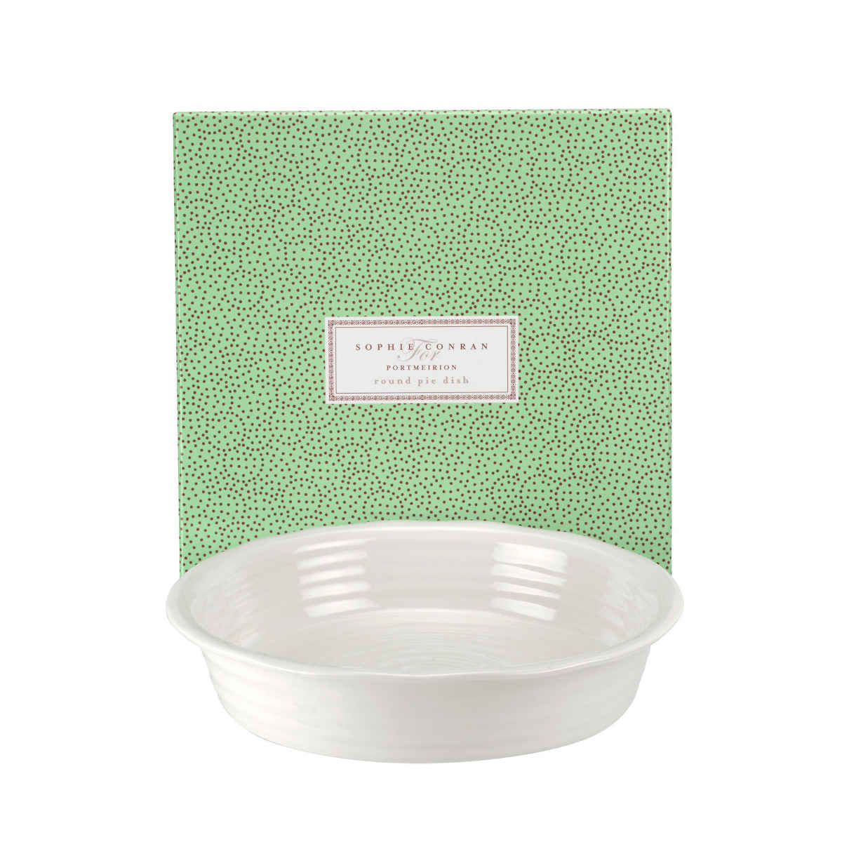 Portmeirion Sophie Conran Round Pie Dish White 27.5cm | Minimax