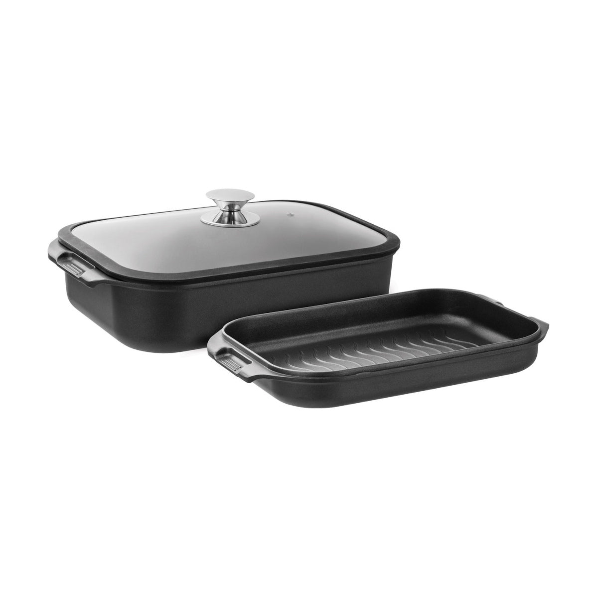 Pyrolux Ignite Roast & Grill Set with Glass Lid 3 Piece | Minimax