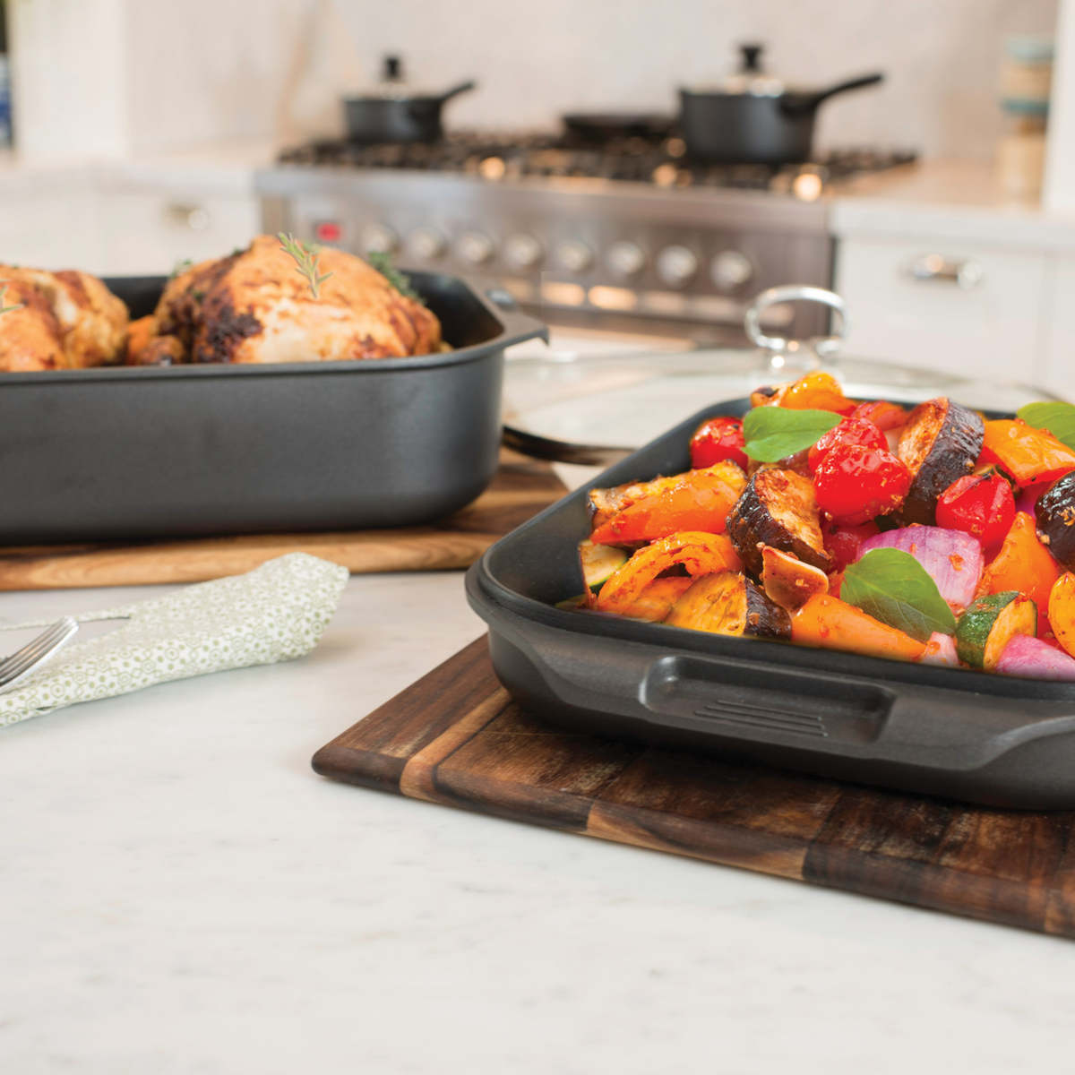 Pyrolux Ignite Roast & Grill Set with Glass Lid 3 Piece | Minimax