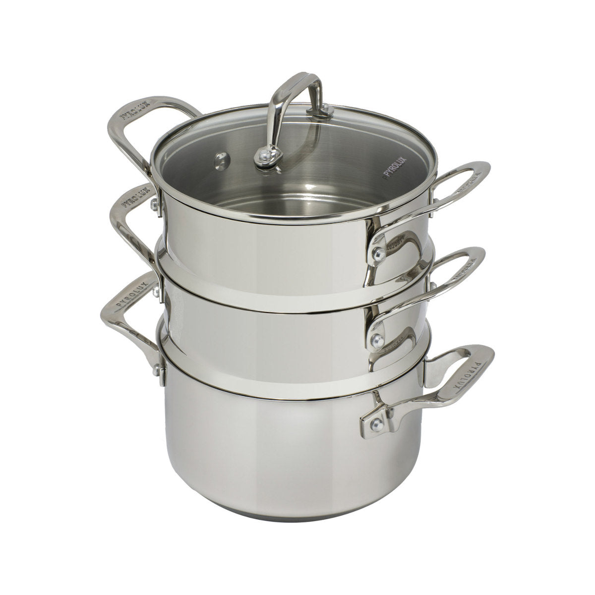 Pyrolux Pyrosteel 3-Tier Steamer Set 18cm | Minimax