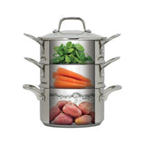 Pyrolux Pyrosteel 3-Tier Steamer Set 18cm | Minimax