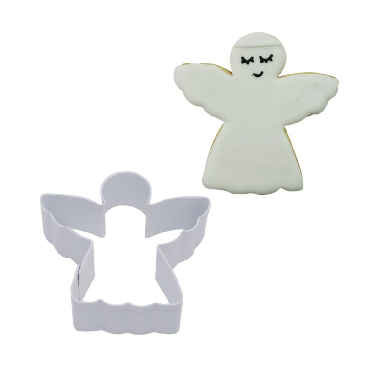 R&M Angel Cookie Cutter White 7.75cm | Minimax