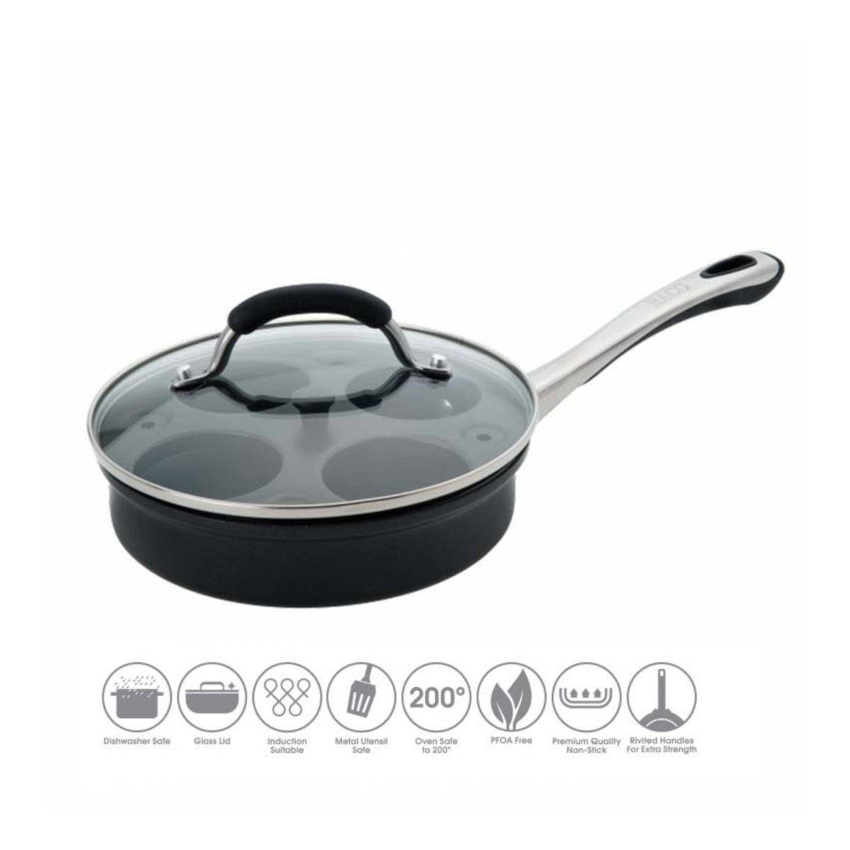 RACO Contemporary Nonstick Induction Egg Poacher 20cm | Minimax