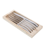 Laguiole Jean Dubost Simplicite Stainless Steel Steak Knife Set 6 Piece | Minimax