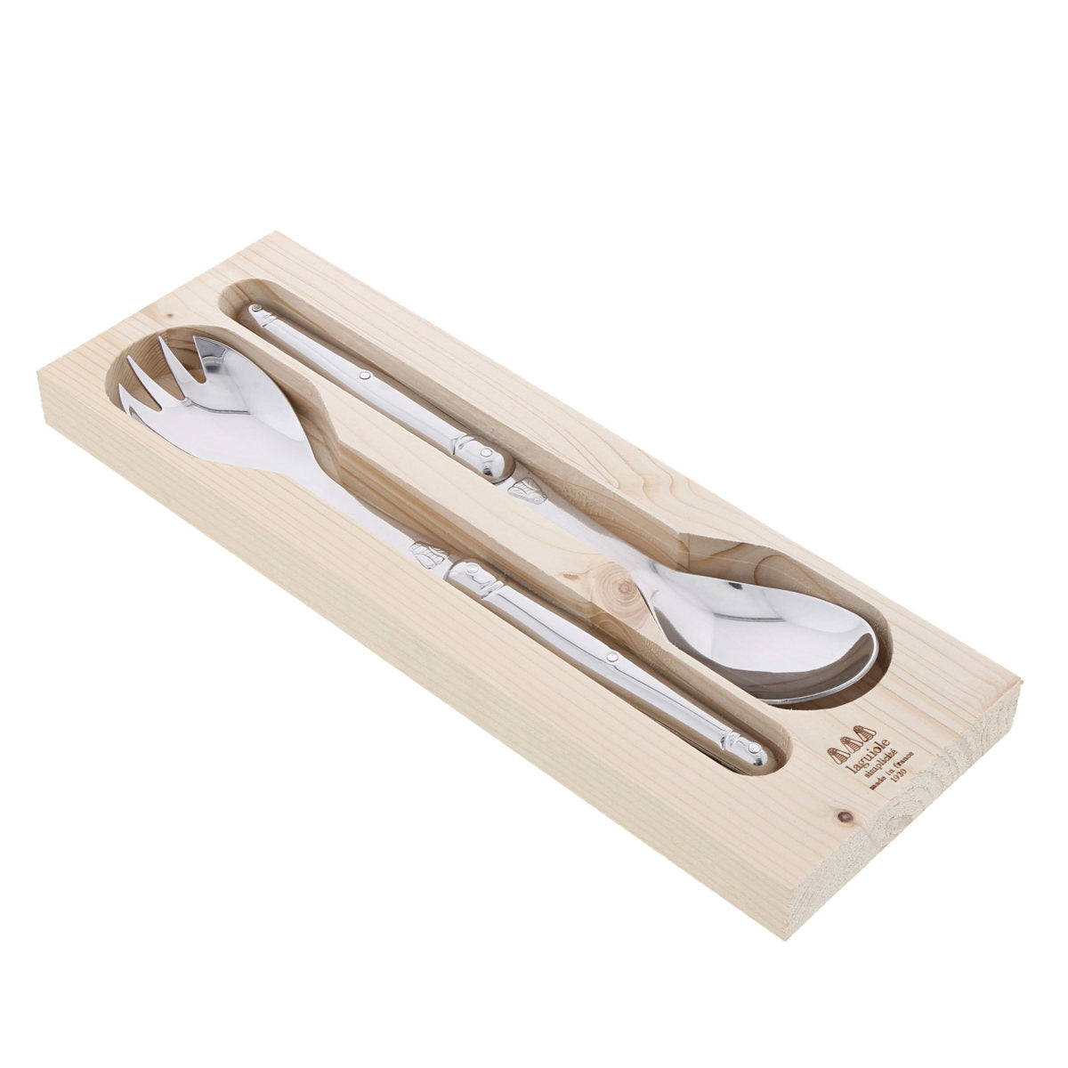 Laguiole Jean Dubost Simplicite Stainless Steel Salad Server Set 2 Piece | Minimax
