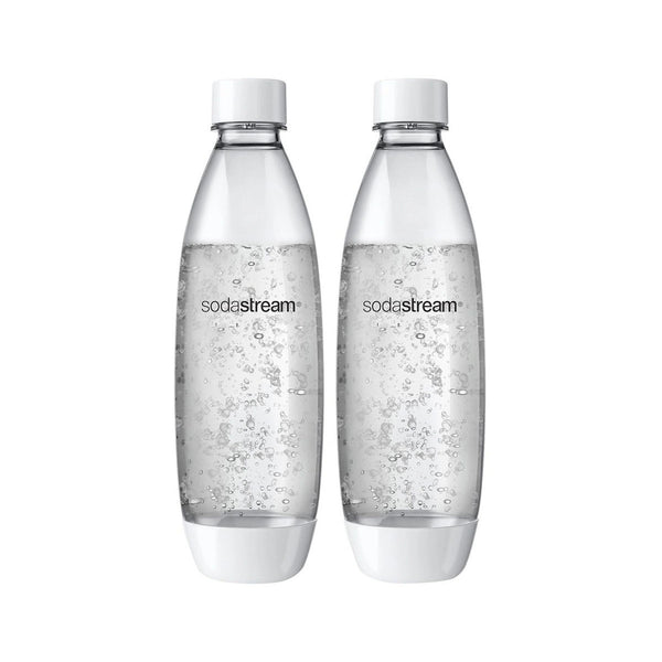SodaStream Fuse Twin Pack Dishwasher Safe Carbonating Bottles White 1L | Minimax
