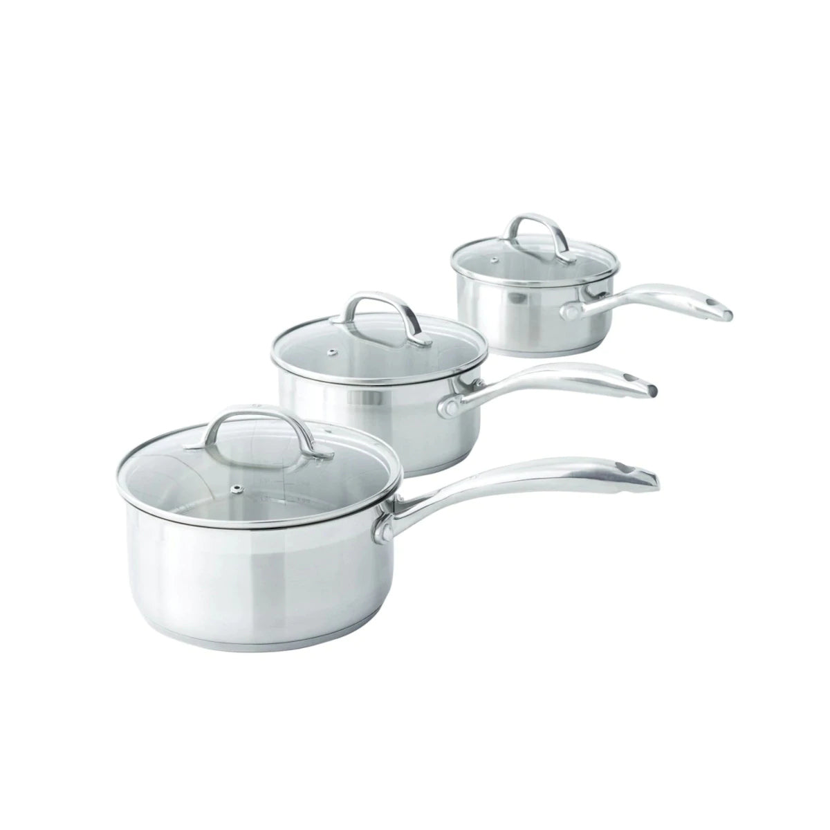 Swiss Diamond Premium Steel Induction Saucepan (Set of 3) | Minimax