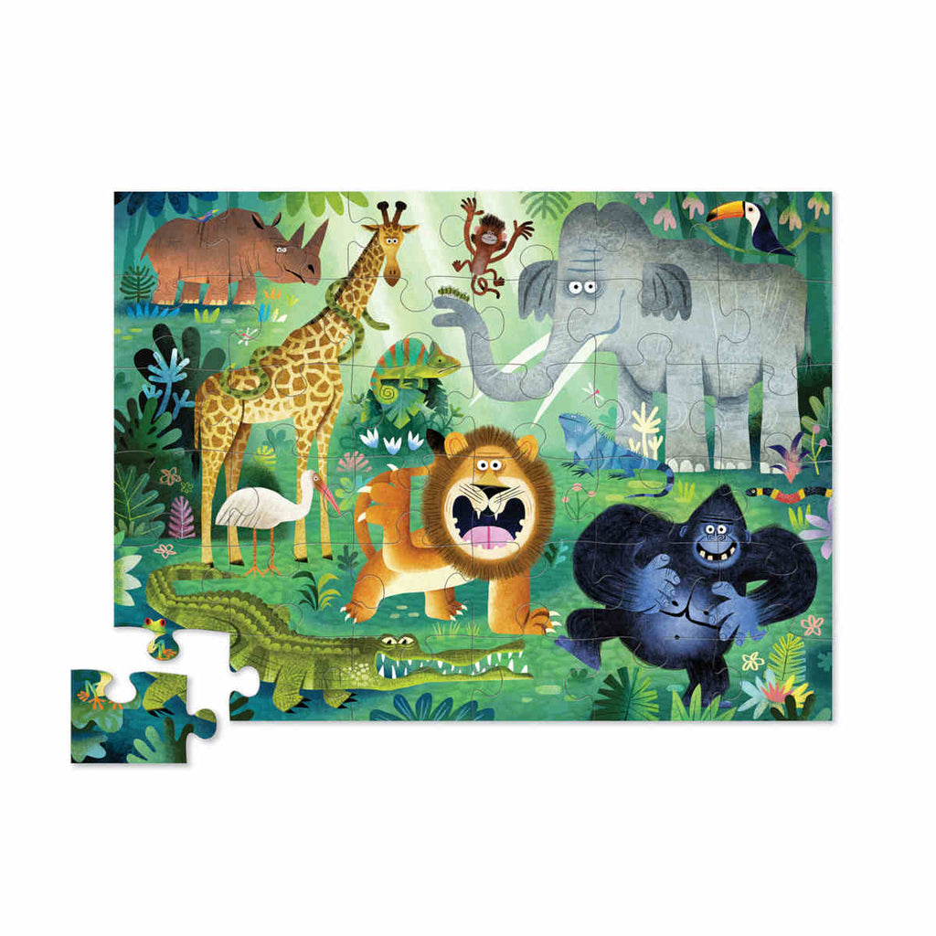 Crocodile Creek 36 Piece Very Wild Animal Floor Jigsaw Puzzle | Minimax