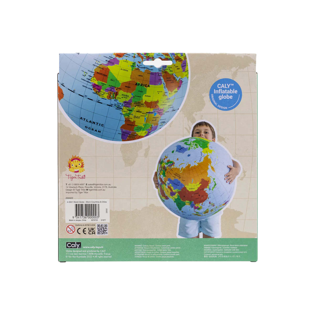 Tiger Tribe Inflatable World Globe 50cm | Minimax