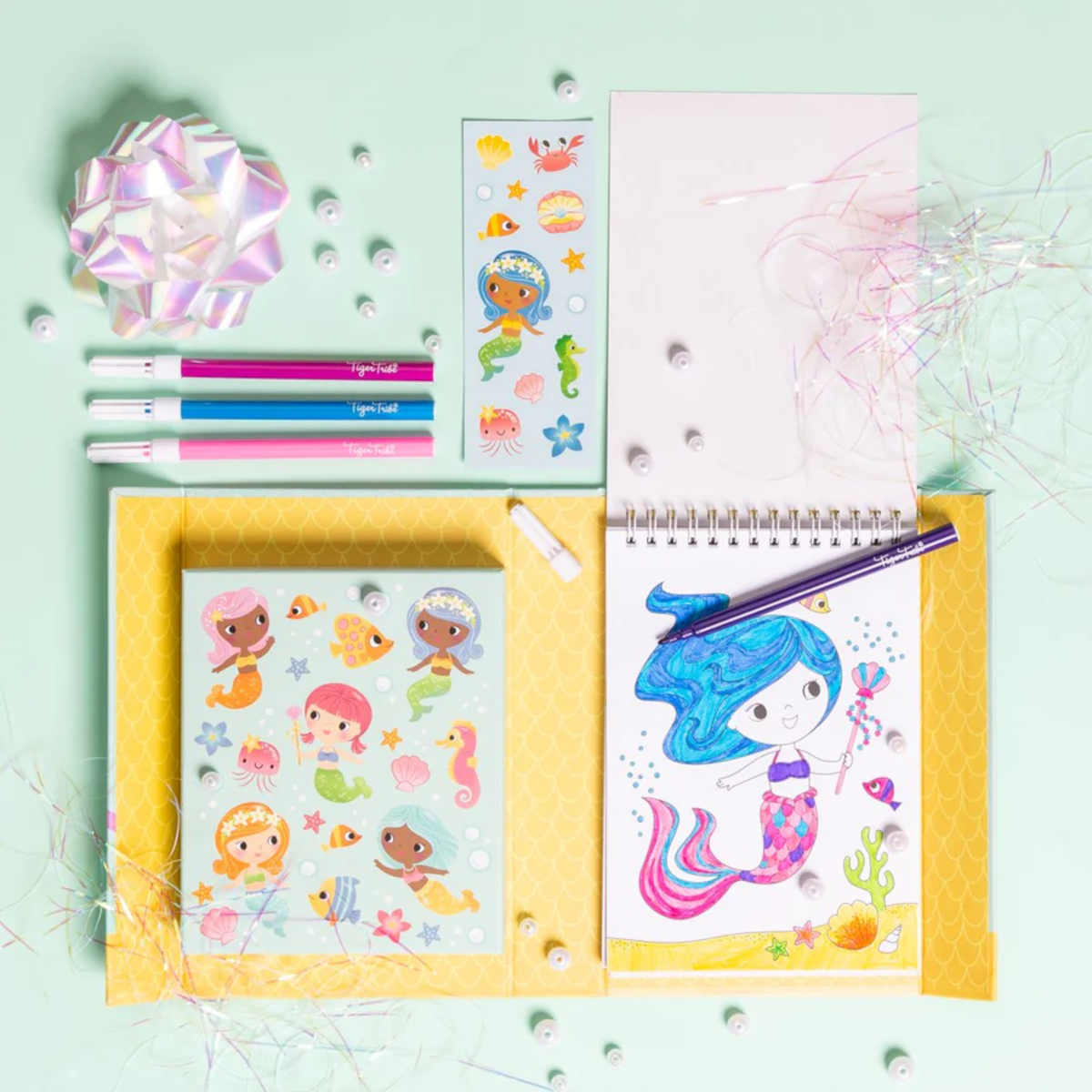Tiger Tribe Mermaid Colouring Set | Minimax