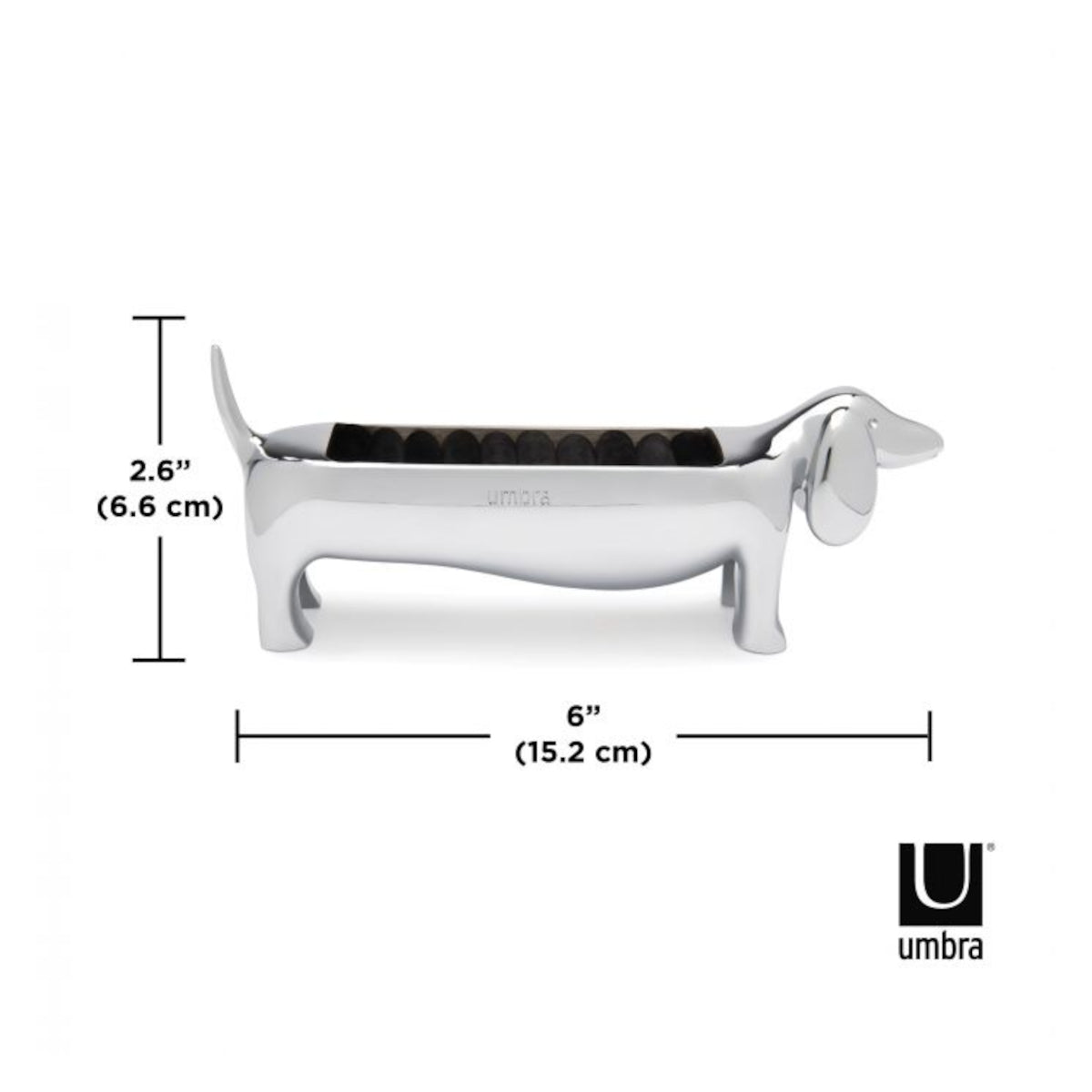 Umbra Dachsie Ring Holder Chrome | Minimax