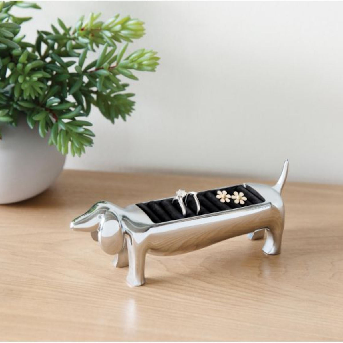 Umbra Dachsie Ring Holder Chrome | Minimax
