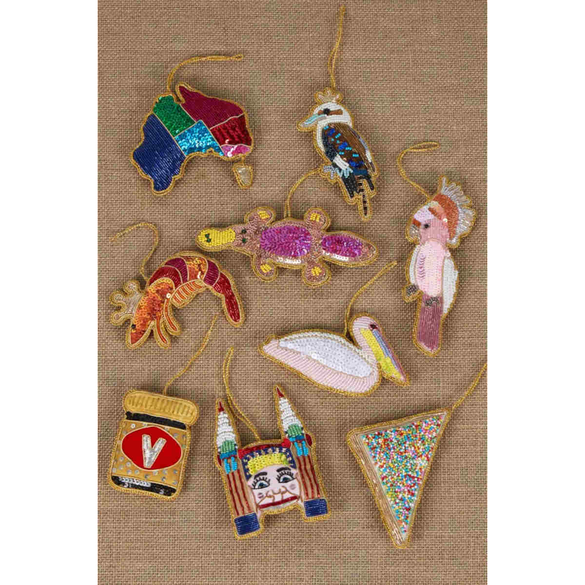 Vixen & Velvet Fairy Bread Sequin Hanging Decoration 13cm | Minimax