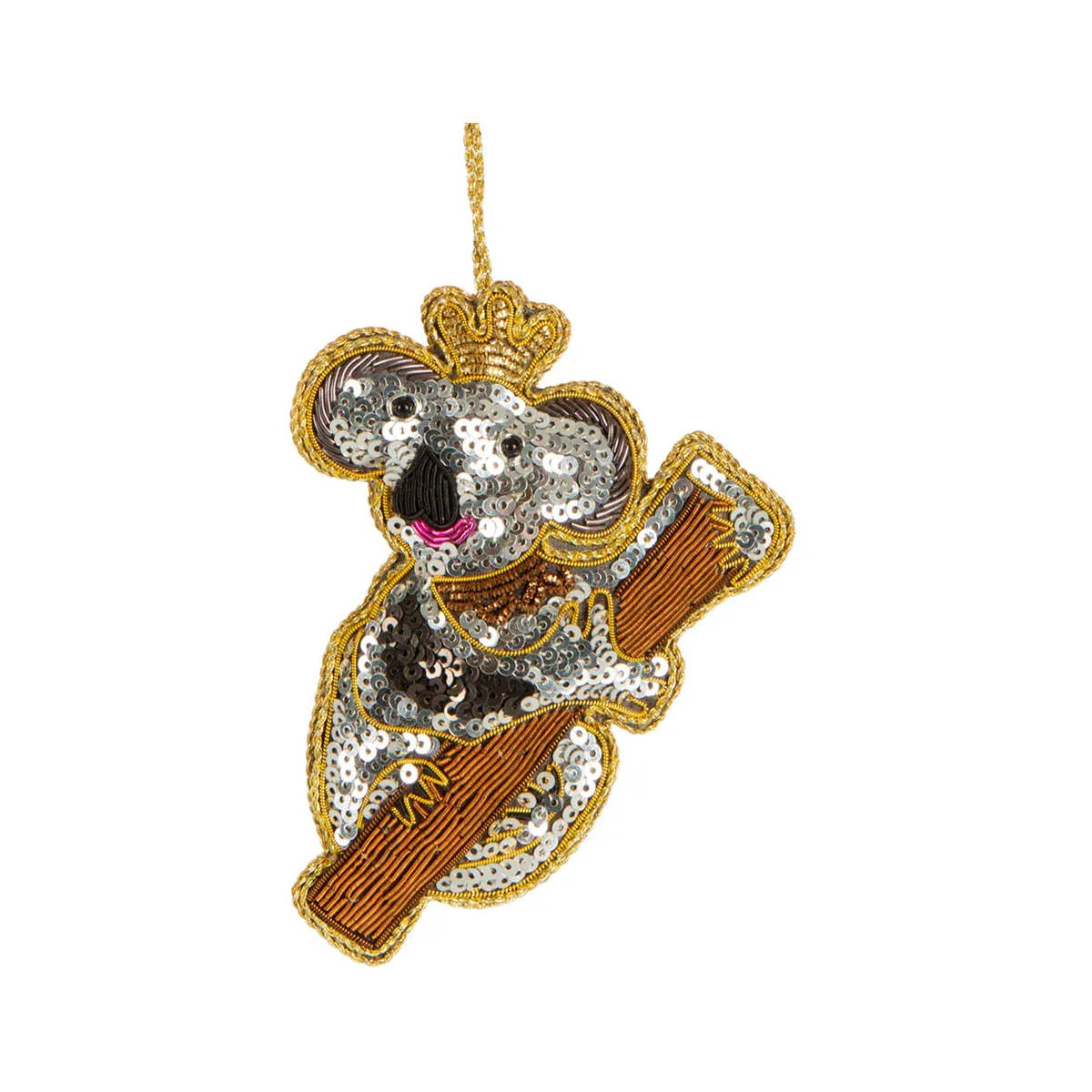Vixen & Velvet Kimi Koala Sequin Decoration 12cm | Minimax