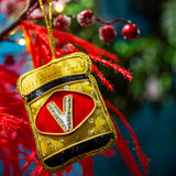 Vixen & Velvet Vegemite Sequin Ornament Gold 9cm | Minimax