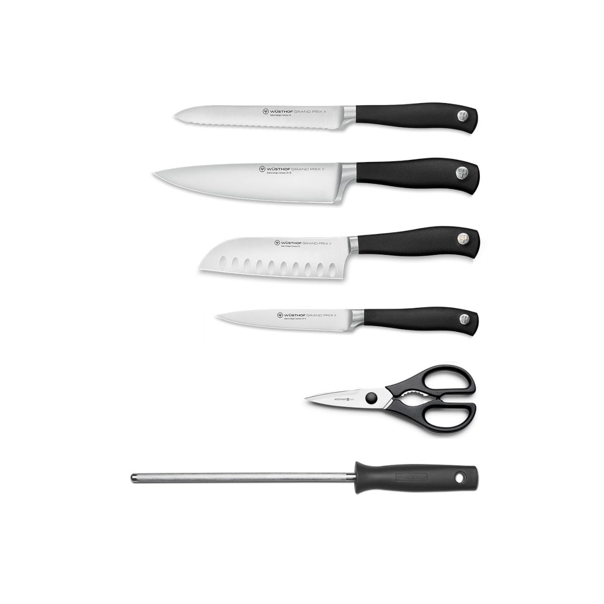 Wusthof Grand Prix II Knife Block Set 7 Piece Minimax