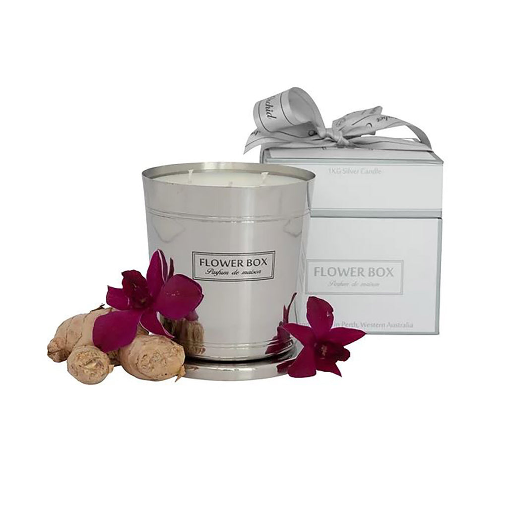 Flower Box Amber Orchid Candle 1kg
