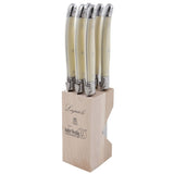 André Verdier Debutant Set Of 6 Ivory Steak Knife Set - Minimax