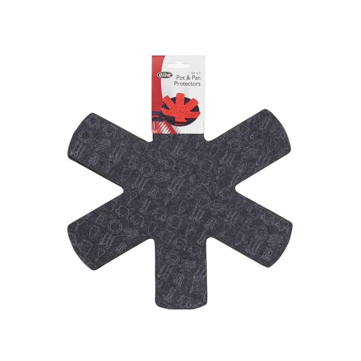Appetito Pot and Pan Protectors Grey Set of 2 - Minimax